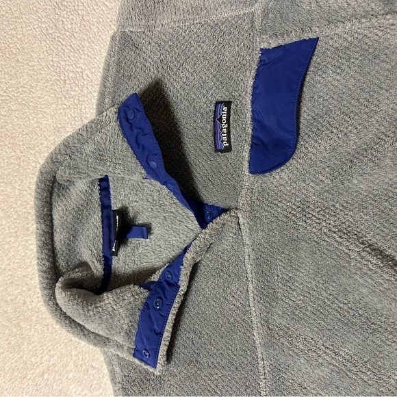 Patagonia Re-tool Fleece Pullover Gray 1/4 Snap Sweatshirt - Picture 8 of 11